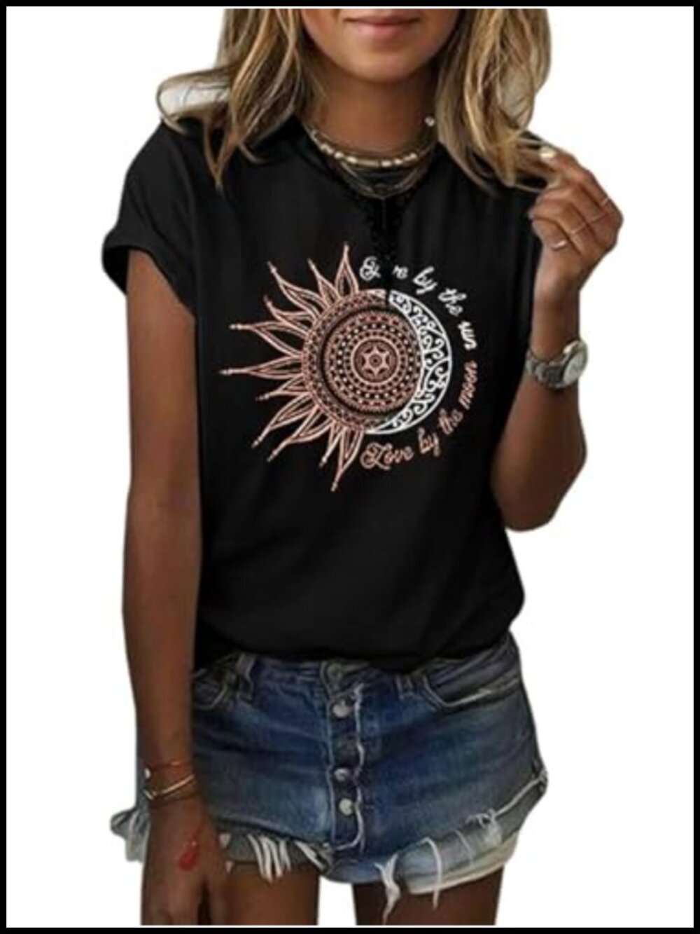 Womens Graphic Tee Vintage Short Sleeve Cotton Crew Neck T Shirt